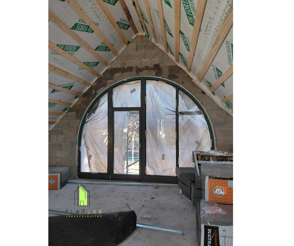 Gyönyörű szürkés-zöldes ablakok készültek, egyedi mértben